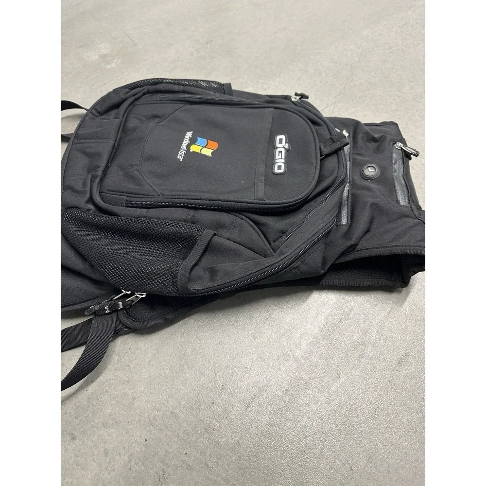OGIO Windows Vista Backpack Black Laptop Bag Tech Specs Y2K Promo Rare